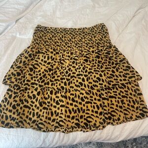Size small, leopard print skirt. NWOT